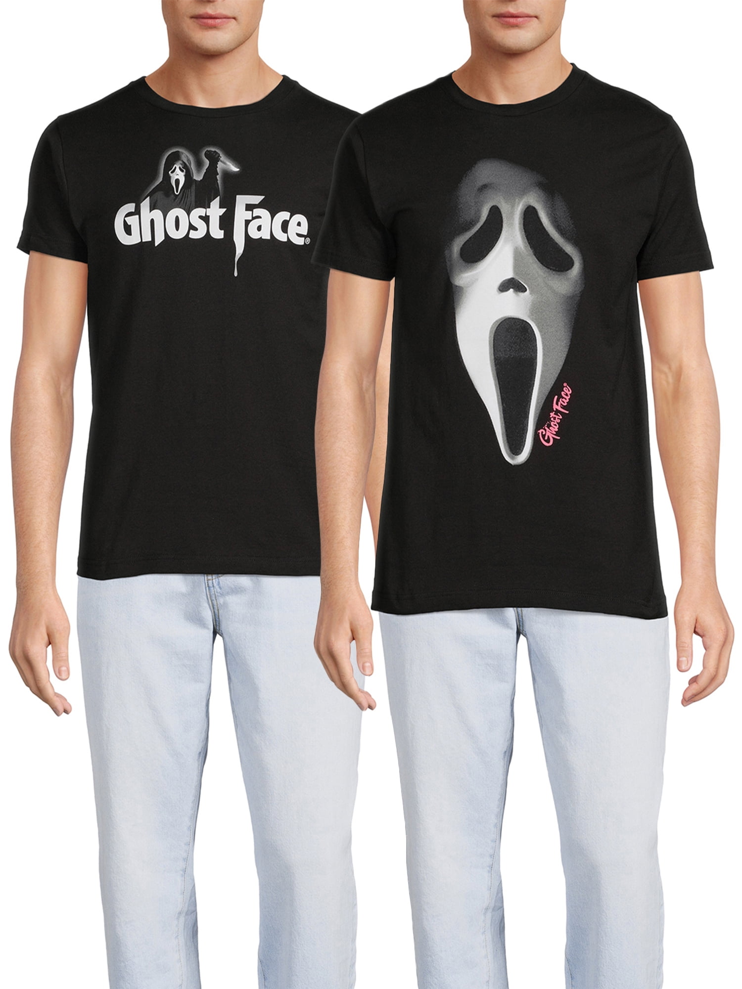 Ghostface Men's and Big Men's Graphic Tee Shirt, 2-Pack