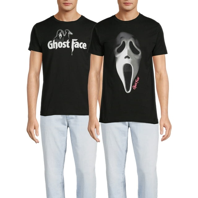 Ghostface Men's and Big Men's Graphic Tee Shirt, 2-Pack