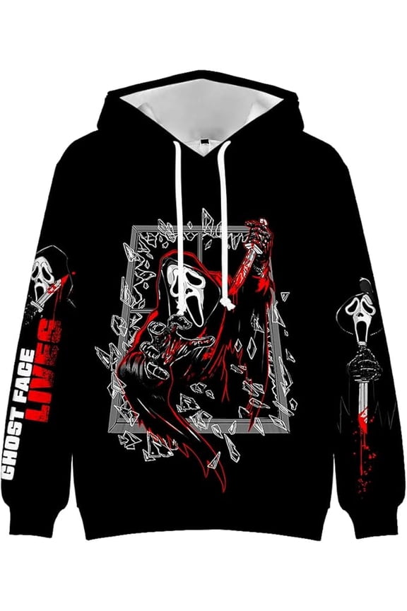Ghostface Movie Merch Scream 7 Hoodie Spring&Autumn Fashion Men/Women Casual Long Sleeve Unisex Sweatshirts