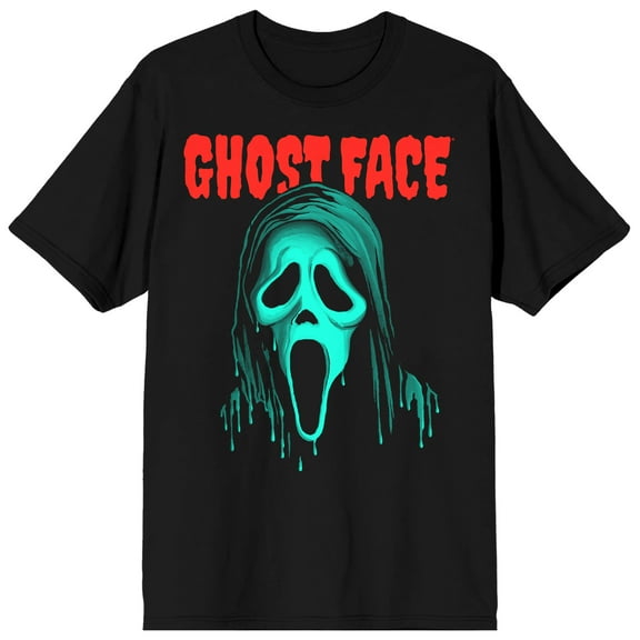 Ghostface Pop Color Men's Black Graphic Tee-XL