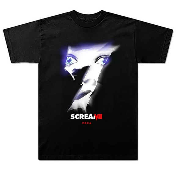 Ghostface Scream 7 Merch Hot Movie Summer Unisex Short-sleeved T-shirt Fashion Y2K Printed Casual Stylish Design Tee