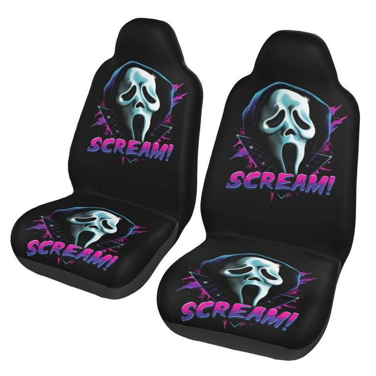 Universal Front Car Seat Covers - Bride good of Frankenstein's Monster Queens of Scream - Personalized Car Accessories - Free Shipping