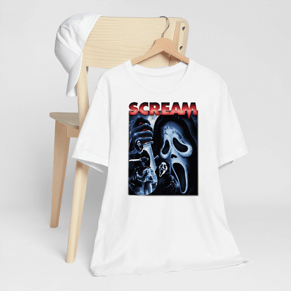 Ghostface Scream t-shirf Scary Movie Halloween-TH66895