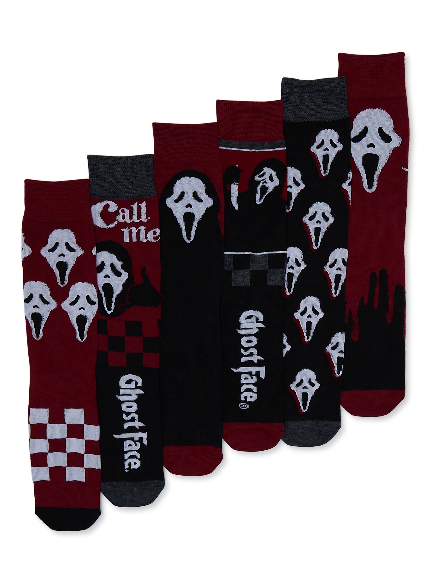LICENSE Ghostface Socks, 6-Pack