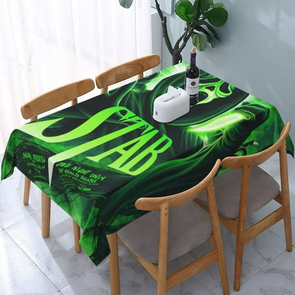 Ghostface Tablecloth Halloween Rectangle Versatile Stylish Table Cover for Party Picnic Dinner Decor 60x60in