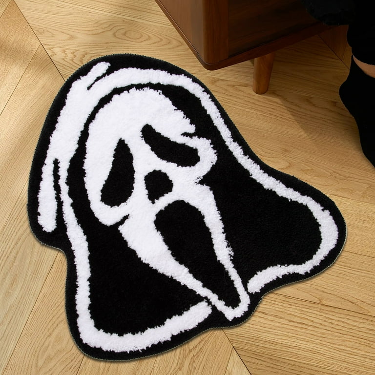 SCREAM ゴーストフェイスラグマット Scream Rug,Ghostface Rug,Scream Poster Rug,Horror Rug,Scream Mask