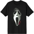 thumbnail image 1 of Ghostface With Pink Logo Men's Black Graphic Tee-Small, 1 of 4
