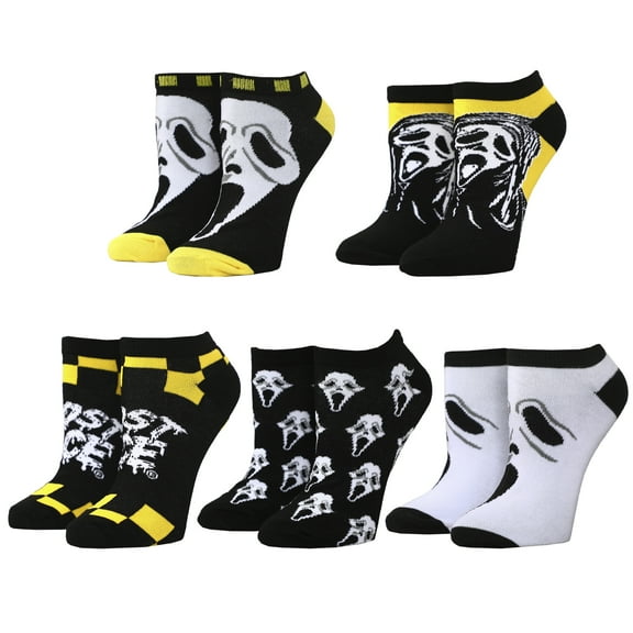 Ghostface Women's 5-Pack Ankle Socks