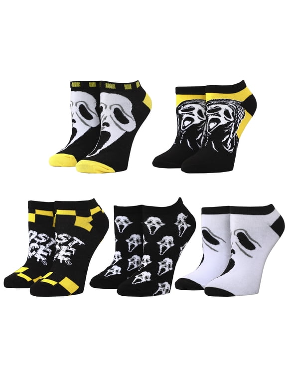 Ghostface Ghost Faces Patterns Ankle Sock for Adult Women