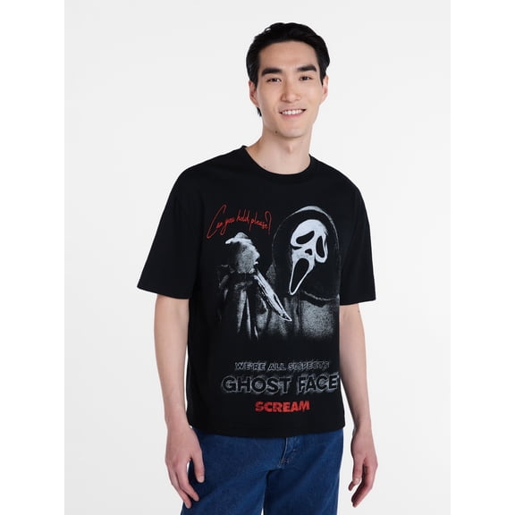 Ghostface x Scream Men's and Big Men's Graphic Tee, Sizes XS-5XL