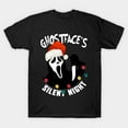 thumbnail image 1 of Ghostfaces Silent Night Funny Slasher Horror Christmas Graphic Retro Unisex T-Shirt U270, Sizes up to 5XL, 1 of 2