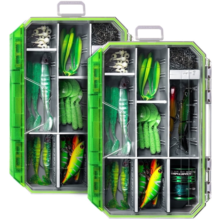 Ghosthor Plastic Fishing Tackle Box Organizer,Waterproof 3600 and 3700 Tackle Trays with Removable Partition,Fishing Lures/Bait/Gear Storage, 3600 Ghosthor Plastic Fishing Tackle Box Organizer,Waterproof 3600 and 3700 Tackle Trays with Removable Partition,Fishing Lures/Bait/Gear Storage, 3600