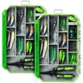 thumbnail image 1 of Ghosthor Plastic Fishing Tackle Box Organizer,Waterproof 3600 and 3700 Tackle Trays with Removable Partition,Fishing Lures/Bait/Gear Storage, 3700 2pcs, 1 of 7