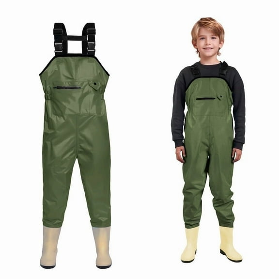 Ghosthorn Chest Waders for Kids Waterproof Youth Waders for Hunting Fishing Waders with Boots nylon Waders for Children