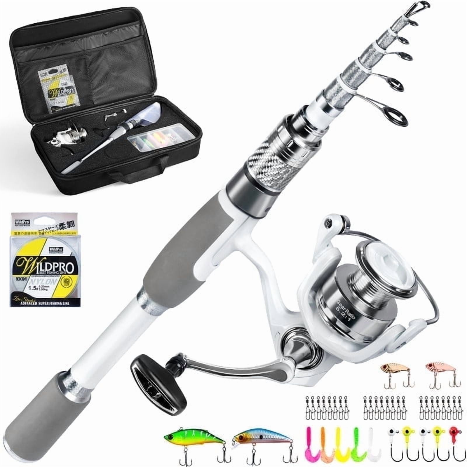 Ghosthorn Fishing Rod and Reel Combo Carbon Fiber Telescopic Fishing Pole Carrier Bag Portable Kit Saltwater Freshwater - Walmart.com Ghosthorn Fishing Rod and Reel Combo Carbon Fiber Telescopic Fishing Pole Carrier Bag Portable Kit Saltwater Freshwater - Walmart.com