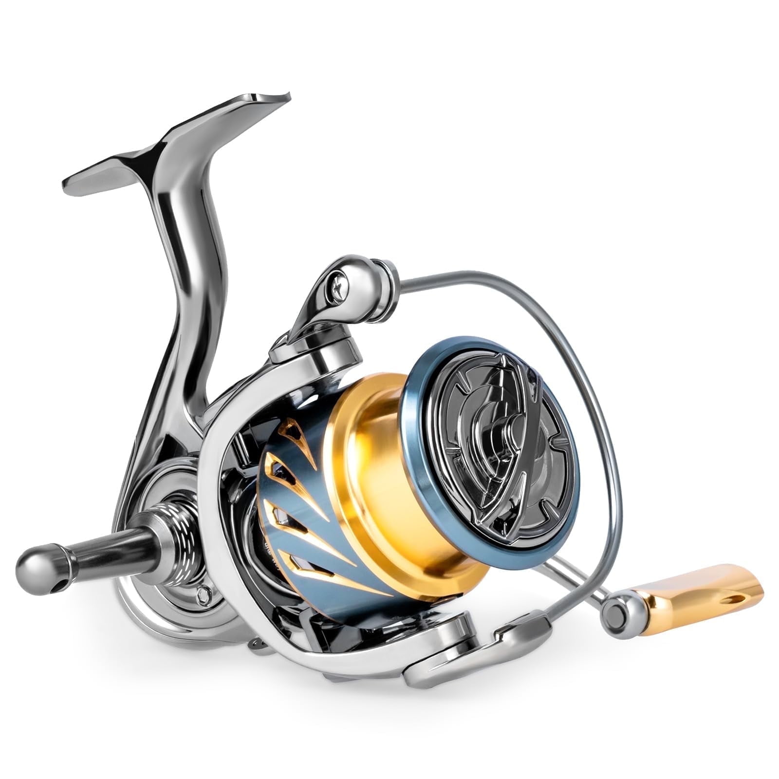 Ghosthorn Spinning Reel Freshwater Fishing Reels Spinning Saltwater Spinning Reel 12+1 Stainless Steel Ball Bearings 5.5:1 Gear Ratio Fishing Reel Up to 30.9LBs Max Drag