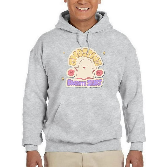 Ghosting Is My Favorite Sport Hoodie Men -Smartprints Designs, Male 3X-Large