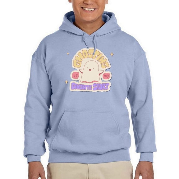 Ghosting Is My Favorite Sport Hoodie Men -Smartprints Designs, Male XX-Large