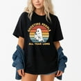 thumbnail image 1 of Ghosting People All Year Long Halloween Ghost – T-Shirt, Hoodie & Sweatshirt – Spooky Fun Apparel – Halloween Enthusiasts, 1 of 6