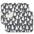 thumbnail image 1 of Ghostly Boo Halloween Pattern Dish Drying Mat for Kitchen 1 Pack, Ultra Absorbent Microfiber Dishes Drainer Mats,18x24in(46x61cm), 1 of 4