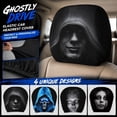 thumbnail image 1 of Ghostly Drive Scary Face Car Headrest Cover, Universal Elastic Horror Head Rest Protector, Creepy Ghost Skull Face Car Interior Decor, Halloween Prank Car Accessories, 1 of 6