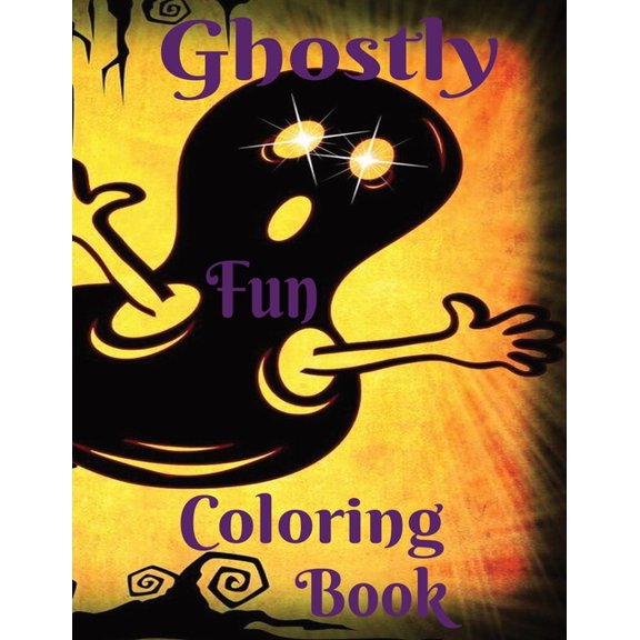 Ghostly Fun: A 24-page Halloween Coloring Book for ages 5 and up (Paperback)