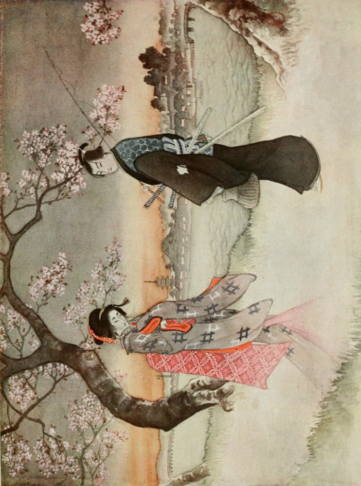 Ghostly girl Romances of Old Japan 1920 Canvas Art - Yukio Ozaki (18 x 24)