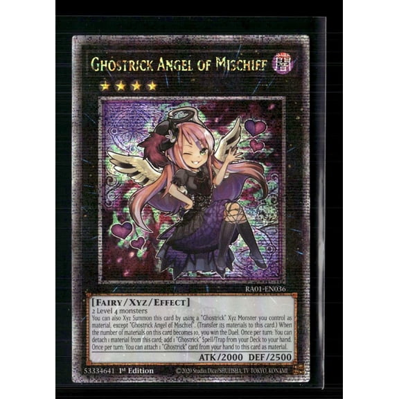 Yu-Gi-Oh Ghostrick Angel Of Mischief Quarter Century Secret Rare Lightly Played Card Konami 2020