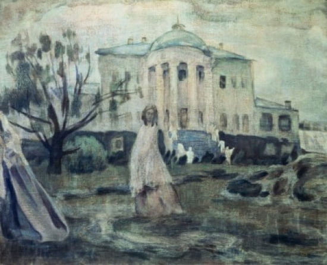 Ghosts The 1903 1903 Borisov-Musatov Viktor E(1870-1905 Russian) Painting Tretyakov Gallery Moscow Russia Canvas Art - Viktor Borisov-Musatov (18 x 24)