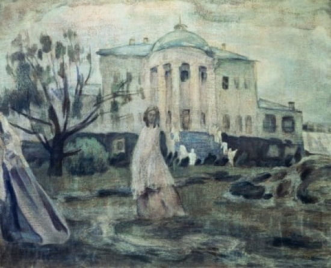 Ghosts The 1903 1903 Borisov-Musatov Viktor E(1870-1905 Russian) Painting Tretyakov Gallery Moscow Russia Canvas Art - Viktor Borisov-Musatov (24 x 36)