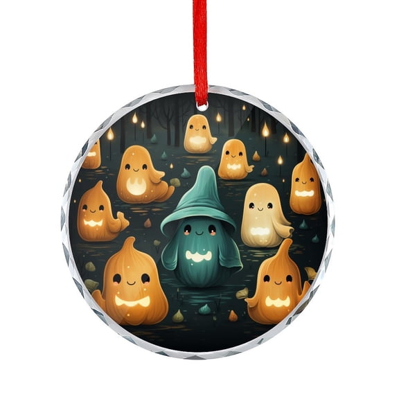 Ghosts And Pumpkins Xmas Ornament Hanging Ornaments for Holiday Decoration Fall Autumn Halloween Holiday Ornaments