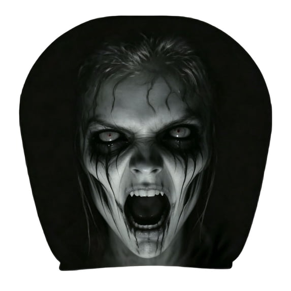 Ghosts Car Headrest Cover, Scary Car Headrest Covers, Ghost Face Headrest Covers for Front Rear Seat, Humorous Head Rest Dust Protectors Fully-Surrounded, Various Styles to Choose From