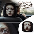 thumbnail image 1 of Ghosts Car Headrest Cover, Scary Face Printing Car Seat Headrest Protector, Washable Auto Head Rest Pillow Cover for Sedan Van Truck, Universal Vehicle Interior Accessories H, 1 of 7