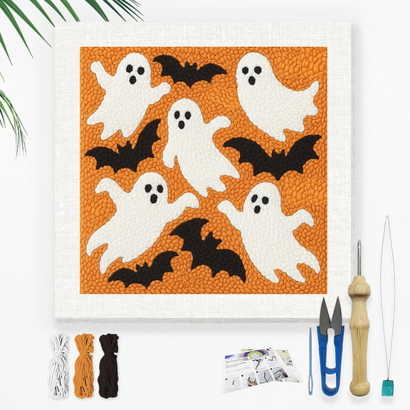 Ghosts DIY Punch Needle Embroidery Kit