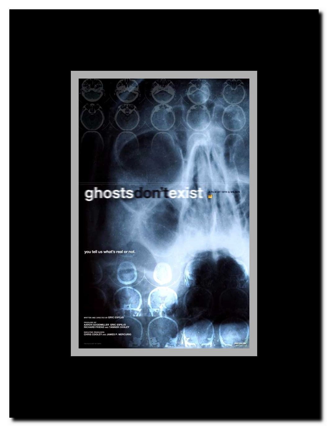 Ghosts Don't Exist Framed Movie Poster