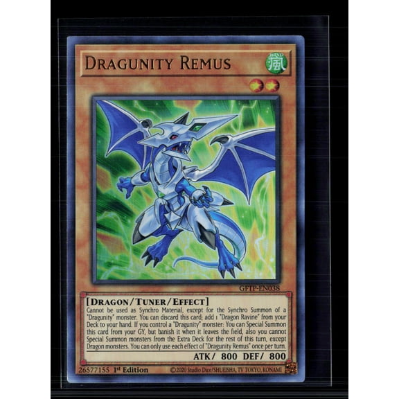Ghosts From the Past Dragunity Remus Ultra Rare Tuner Effect 1st Edition