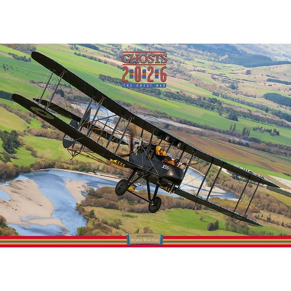 Ghosts, Ghosts Great War 2026 Wall Calendar, 20'' X 14'', 12-Month Calendar with Stapled Binding