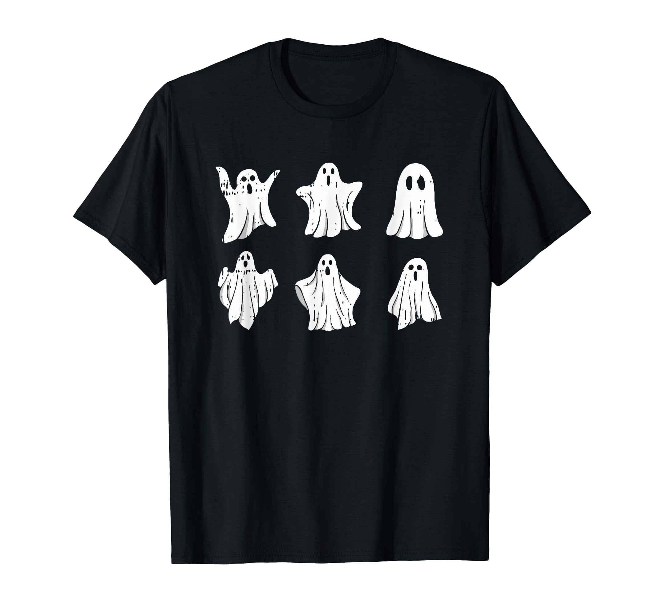 Ghosts Halloween Costume Spooky Retro Boo Ghouls Spirit T-Shirt ...