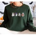 thumbnail image 1 of Ghosts Reading Halloween Embroidered Sweatshirt, 1 of 2