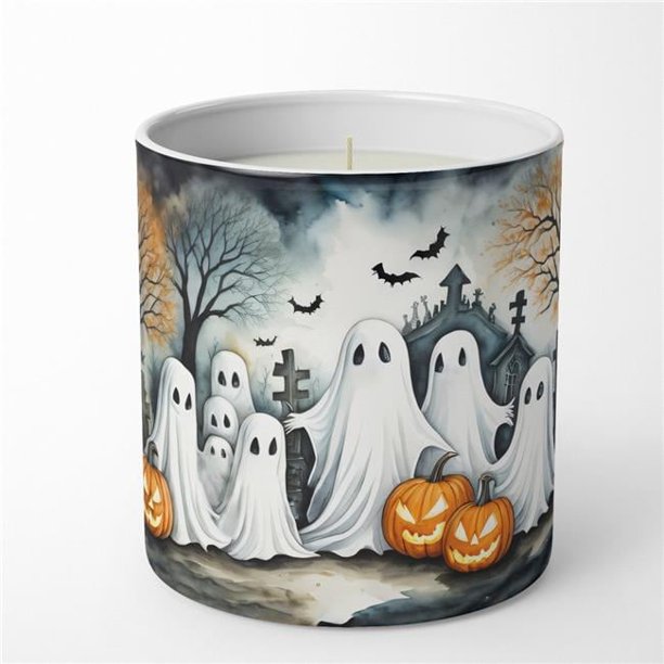 Ghosts Spooky Halloween Decorative Soy Candle 3.25 in x 3.75 in