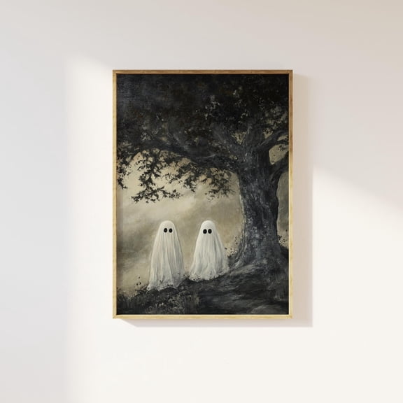 Ghosts Under Oak Tree Wall Art Print