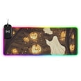 thumbnail image 1 of Ghosts and Pumpkin Light Wireless Charging RGB Gaming Mouse Pad Large Keyboard Mat Rubber Base 13 Light Modes, 1 of 6