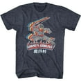 thumbnail image 1 of Ghosts 'n Goblins Color Trail Navy Heather Adult T-Shirt, 1 of 2