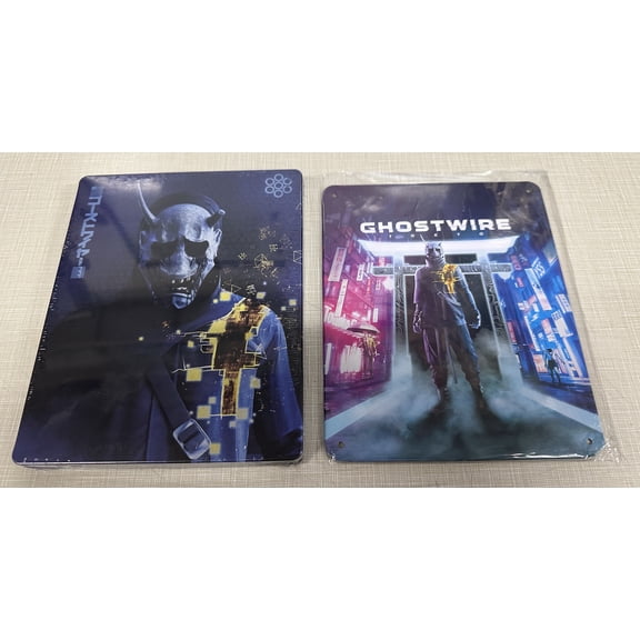 Ghostwire Tokyo Steelbook & Metal Poster NO GAME INCLUDED