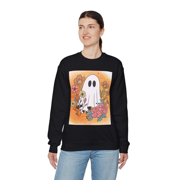Ghosty Unisex Heavy Blendâ„¢ Crewneck Sweatshirt