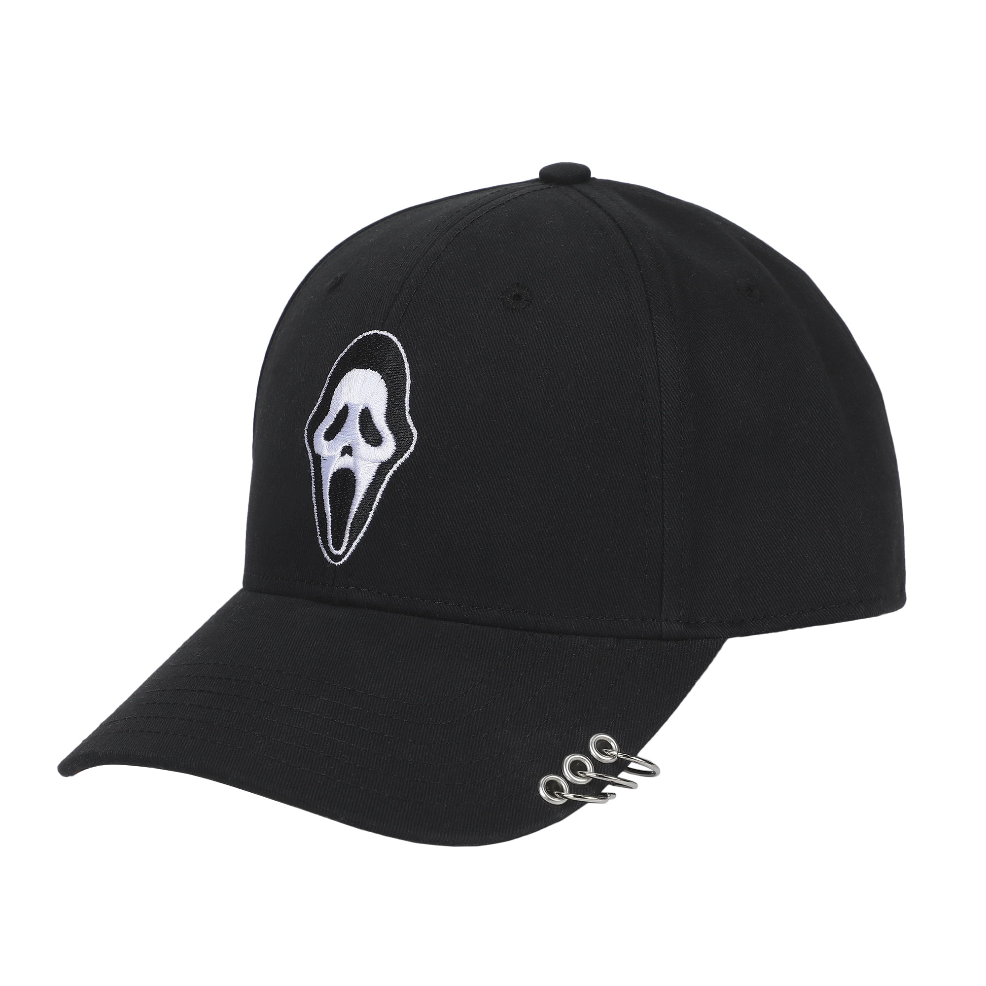 Ghostface Character Embroidered AOP Men's Black Baseball Cap - Walmart.com