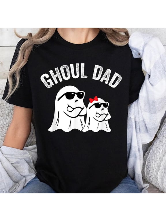 Ghoul Dad Funny Halloween Daddy Ghost Vintage Unisex T-Shirt, Sizes S-5XL - Gategoo