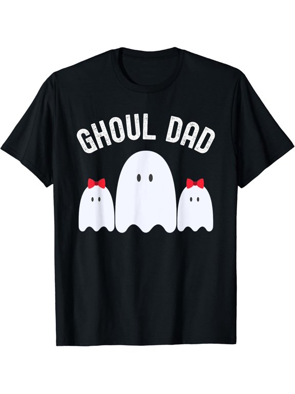 Ghoul Dad, Halloween Daddy Ghost Father Of Two Ghost T-Shirt BLACK Unisex S-5XL Hot Trending Shirt, Vintage Birthday Gift