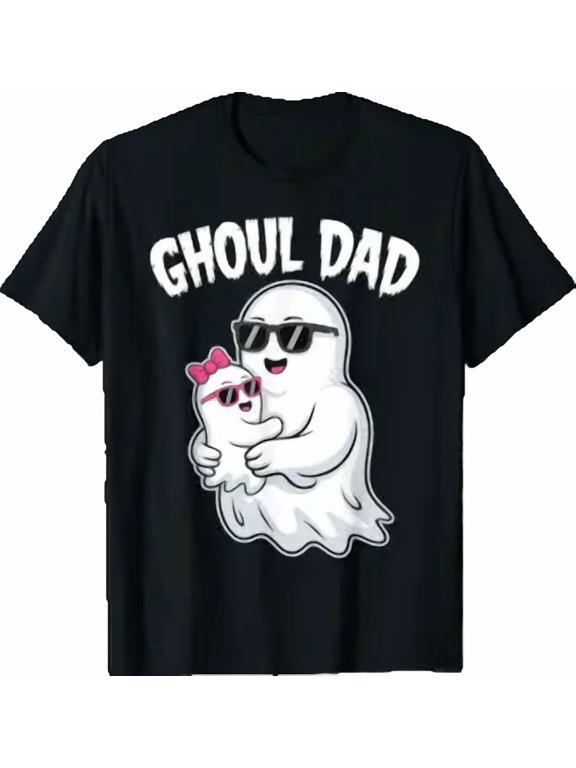 Ghoul Dad Men Daddy Spooky Halloween Ghost Costume T-Shirt