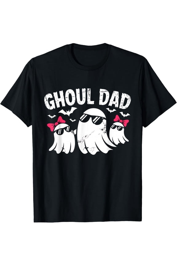 Ghoul Dad Vintage Daddy Ghost Funny Halloween Father Dad T-Shirt